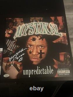 MYSTIKAL SIGNED UNPREDICTABLE 2x LP VINYL RECORD NO LIMIT AUTOGRAPHED JSA COA