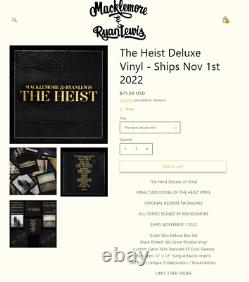 Macklemore & Ryan Lewis The Heist Deluxe Gator Skin Vinyl SIGNED PRESALE