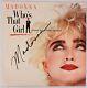 Madonna Who's That Girl Signed 12 33 Vinyl Lp Record Movie Soundtrack Sire