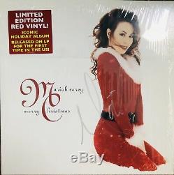Mariah Carey Merry Christmas SIGNED / AUTOGRAPHED Red Vinyl Record #MC30