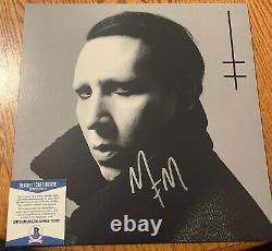 Marilyn Manson Signed / Autographed Heaven Upside Down Vinyl Record Beckett BAS
