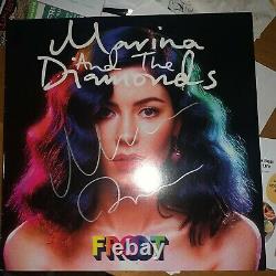 Marina And The Diamonds FROOT SIGNED Autographed Black Vinyl LP RARE Electra