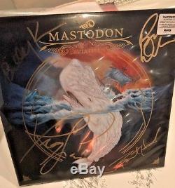 Mastodon Leviathan Signed Bone White Inside Clear Splatter Vinyl Limited To 1500