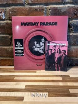 Mayday Parade Sweet Signed Autographed Pink vinyl LP record /300 Rare In Hand