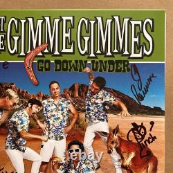 Me First And The Gimme Gimmes Go Down Under Signed Vinyl Punk Record Autograph