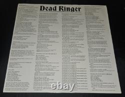 Meat Loaf Signed Dead Ringer Lp Jsa Cert Coa