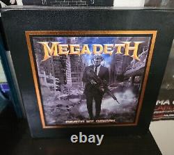 Megadeth Death by Design 4-LP Transparent Vinyl Box Set FYE Dave Mustaine Signed