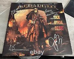 Megadeth LP Autographed Signed The Sick The Dying And The Dead 2LP Vinyl Record