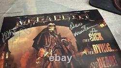 Megadeth LP Autographed Signed The Sick The Dying And The Dead 2LP Vinyl Record