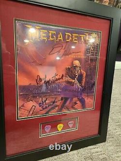 Megadeth Peace Sell But Who's Buying Vintage Signed Vinyl Album Acoa Loa