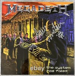 Megadeth Signed The System Has Failed Vinyl Record Album Dave Mustaine