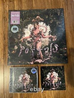 Melanie Martinez Portals Baby Pink an Black Swirl Vinyl & CD w Signed Art Card