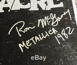 Metal Massacre Metallica 12 Black Vinyl Record Signed By Ron! First Press