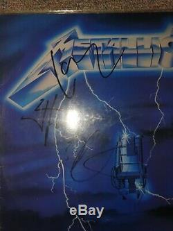 Metallica Autographed Vinyl Record