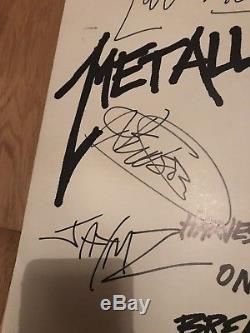 Metallica Fully signed Vinyl 1990. Harvester Of sorrow 12 James Hetfield rare