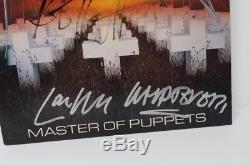 Metallica SIGNED Master Of Puppets CLIFF JAMES KIRK LARS 12 Vinyl Record 1986