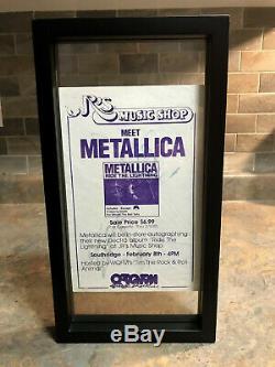 Metallica Signed flyer by Cliff Burton & Kirk Hammett Record/Vinyl/Memorabilia