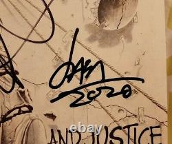 Metallica autographed Justice For All vinyl record ACOA COA #SA13067 signed by 3