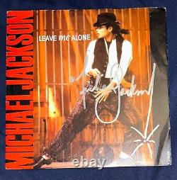 Michael Jackson Signed 1988 Leave Me Alone 45 RPM Vinyl Epic Record