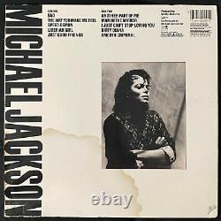 Michael Jackson Signed Autographed Bad Vinyl Album Record Cover Jsa Certified