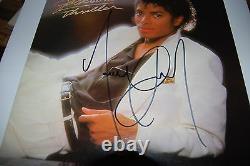 Michael Jackson signed Thriller LP in person Autographed Boldly