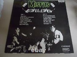 Misfits Signed Autographed Evilive Vinyl LP Record Signed By 3