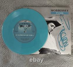 Morrissey signed autographed It's Over Single 7 vinyl record LP BMG RARE