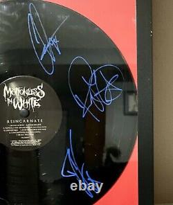 Motionless In White Signed Reincarnate Vinyl/Record Framed Autographed