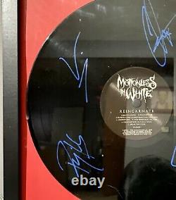 Motionless In White Signed Reincarnate Vinyl/Record Framed Autographed