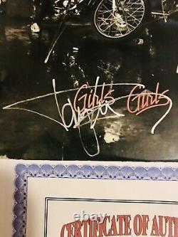 Motley Crue Girls, Girls, Girls Lp Signed by All 4 Members with Certificate