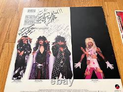 Motley Crue Theatre Of Pain LP SIGNED BY ALL MEMBERS! RARE! S. I. N. CLUB