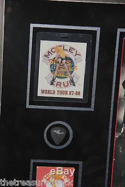 Motley Crue autographed signed GIRLS LP RECORD Vinyl 1987 Tour Pass PSA DNA COA