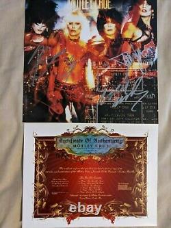 Motley crue journals of the damned vinyl box set with signed poster and COA