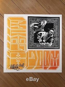 Muggs x MF Doom Deathwish signed numbered hit n run screen print vinyl record lp