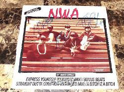 N. W. A. Signed Express Yourself 12 Vinyl EP Record MC Ren Yella Ice Cube NWA RAP