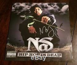 NAS Signed HIP HOP IS DEAD Album Cover with Vinyl Autographed JSA/COA U23825