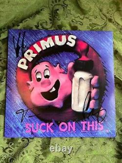 NEW PRIMUS SIGNED AUTOGRAPHED SUCK ON THIS VINYL RECORD CLAYPOOL Please Read