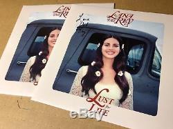 NEW SUPER RARE Lana Del Rey Lust for Life Clear Vinyl LP Signed Autographed