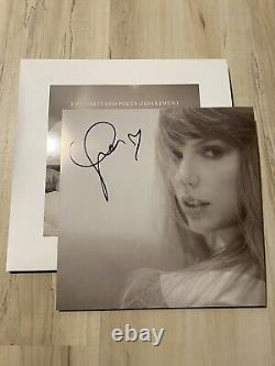 NEW Taylor Swift SIGNED TTPD Vinyl + The Manuscript IN HAND With HEART! READ