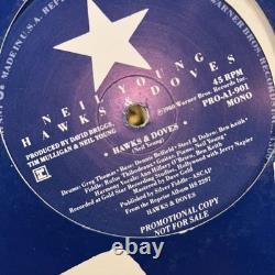 Neil Young Signed Autograph Album Vinyl Record LP Hawks & Doves with JSA COA