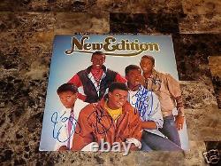 New Edition Rare Band Signed Vinyl LP Record Bobby Brown Bell Biv DeVoe R&B COA