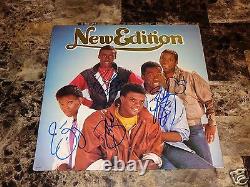 New Edition Rare Band Signed Vinyl LP Record Bobby Brown Bell Biv DeVoe R&B COA