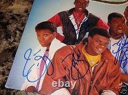 New Edition Rare Band Signed Vinyl LP Record Bobby Brown Bell Biv DeVoe R&B COA