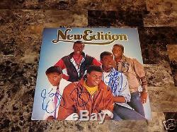 New Edition Rare Band Signed Vinyl LP Record Bobby Brown Bell Biv DeVoe R&B Pop