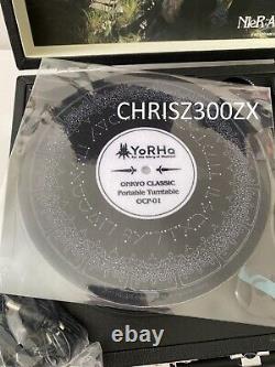 NieR Automata Vinyl Record Player Turntable SIGNED 2B Kira Silver Yorha Slip mat