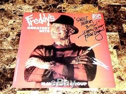 Nightmare On Elm Street SIGNED Freddy Krueger Vinyl LP Record Robert Englund WOW
