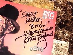 Nightmare On Elm Street SIGNED Freddy Krueger Vinyl LP Record Robert Englund WOW