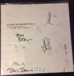 Nine Inch Nails Not The Actual Events Fully Signed Vinyl New Slipmat Trent +4