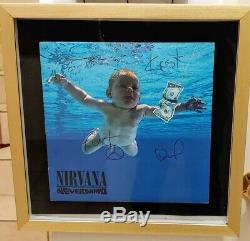 Nirvana Nevermind Vinyl LP signed by Kurt Cobain, Krist & Dave