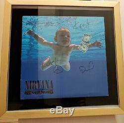 Nirvana Nevermind Vinyl LP signed by Kurt Cobain, Krist & Dave